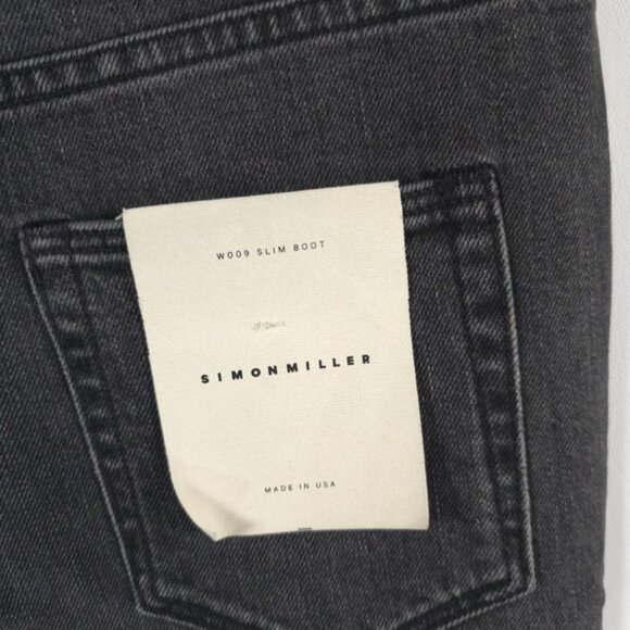 NWT SIMON MILLER W009 GASPER Jeans Garment Dye Slim Boot USA Made 🇺🇸 Size 27 - Picture 13 of 15